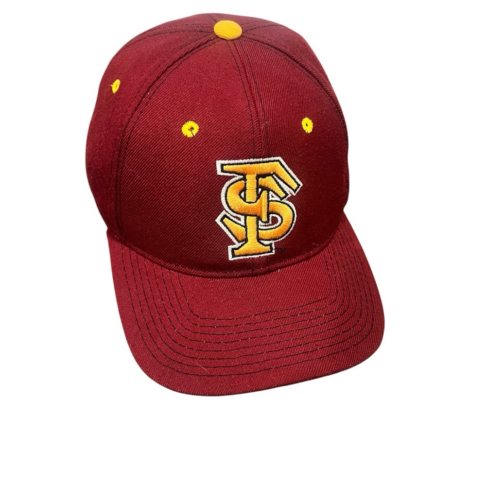 Florida State‎ Seminoles Mens Hat 7 1/4 Fitted Embroidered Wool Blend Red Cap